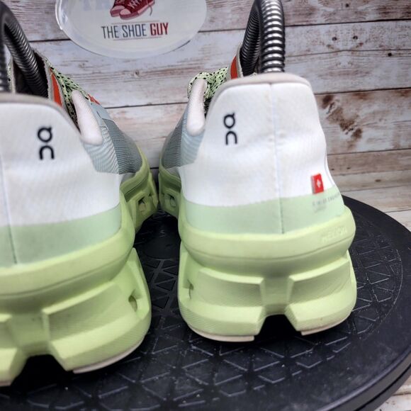 On Running Cloudmonster Sneakers Womens Size 7.5 Glacier Grey Meadow Green Shoes - Picture 12 of 15